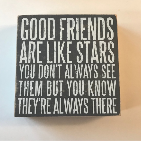 Primitives by Kathy Other - Primitives By Kathy Wood Box Sign “Good Friends”